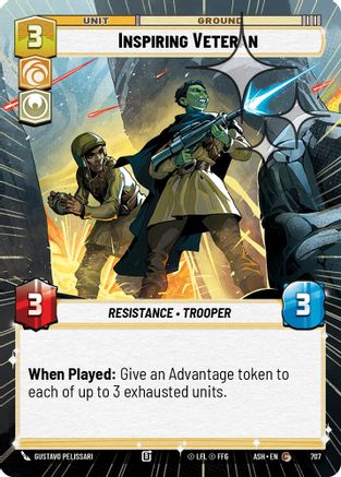 [SWU] Inspiring Veteran (Hyperspace Foil) (707) - Ashes of the Empire Foil
