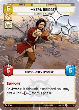[SWU] Ezra Bridger - The Force is All I Need (Hyperspace Foil) (711) - Ashes of the Empire Foil