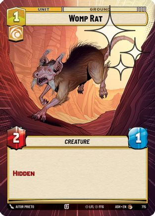 [SWU] Womp Rat (Hyperspace Foil) (715) - Ashes of the Empire Foil
