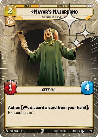 [SWU] Mayor's Majordomo - No Problem Groveling (Hyperspace Foil) (719) - Ashes of the Empire Foil