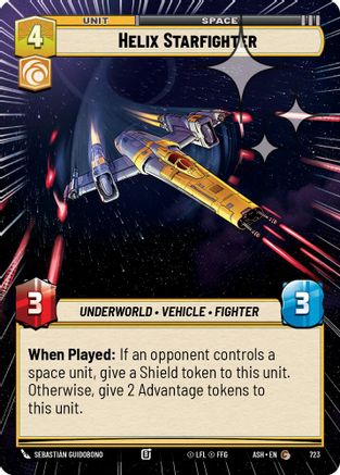 [SWU] Helix Starfighter (Hyperspace Foil) (723) - Ashes of the Empire Foil