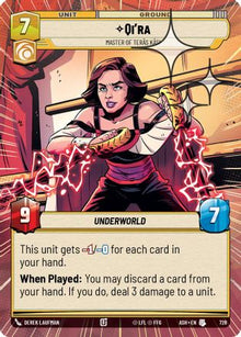 [SWU] Qi'ra - Master of Teras Kasi (Hyperspace Foil) (728) - Ashes of the Empire Foil