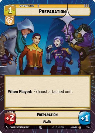 [SWU] Preparation (Hyperspace Foil) (730) - Ashes of the Empire Foil