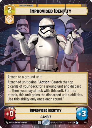 [SWU] Improvised Identity (Hyperspace Foil) (732) - Ashes of the Empire Foil