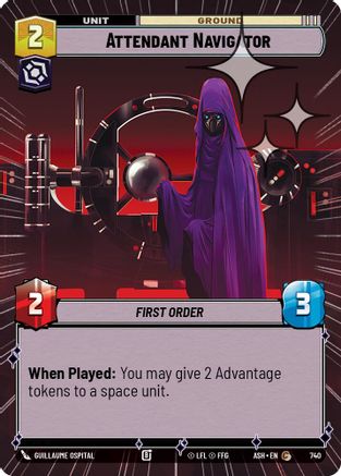 [SWU] Attendant Navigator (Hyperspace Foil) (740) - Ashes of the Empire Foil