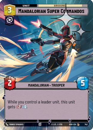 [SWU] Mandalorian Super Commandos (Hyperspace Foil) (742) - Ashes of the Empire Foil