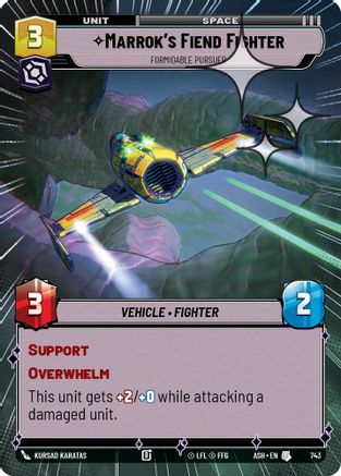 [SWU] Marrok's Fiend Fighter - Formidable Pursuer (Hyperspace Foil) (743) - Ashes of the Empire Foil
