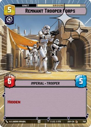 [SWU] Remnant Trooper Corps (Hyperspace Foil) (746) - Ashes of the Empire Foil