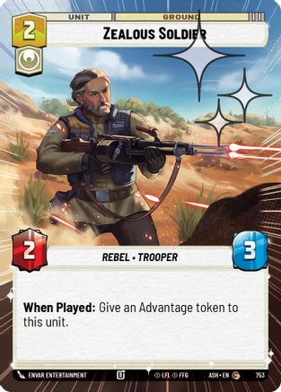 [SWU] Zealous Soldier (Hyperspace Foil) (753) - Ashes of the Empire Foil