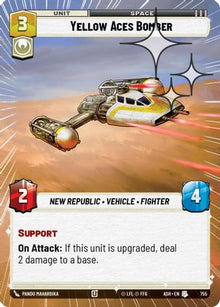 [SWU] Yellow Aces Bomber (Hyperspace Foil) (755) - Ashes of the Empire Foil