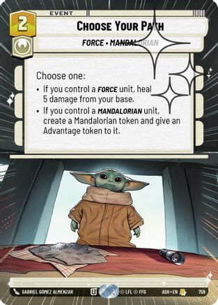 [SWU] Choose Your Path (Hyperspace Foil) (759) - Ashes of the Empire Foil