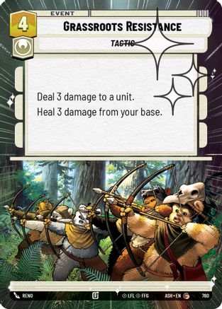 [SWU] Grassroots Resistance (Hyperspace Foil) (760) - Ashes of the Empire Foil
