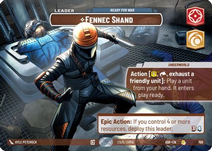 [SWU] Fennec Shand - Ready for War (Showcase) (768) - Ashes of the Empire Foil