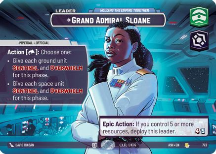 [SWU] Grand Admiral Sloane - Holding the Empire Together (Showcase) (773) - Ashes of the Empire Foil