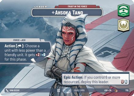 [SWU] Ahsoka Tano - Trust in the Force (Showcase) (775) - Ashes of the Empire Foil