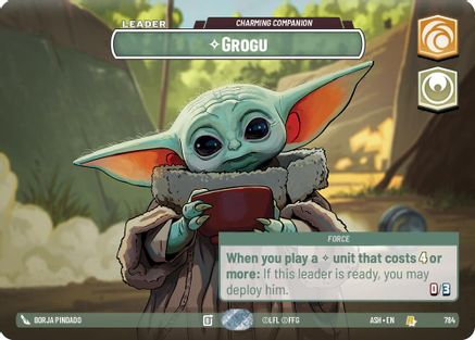 [SWU] Grogu - Charming Companion (Showcase) (784) - Ashes of the Empire Foil