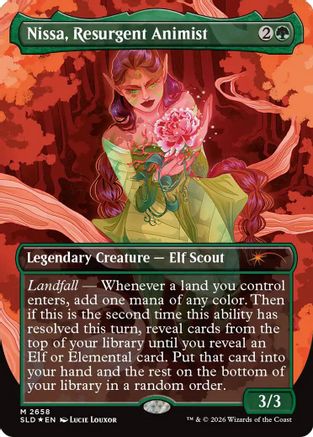 {R} Nissa, Resurgent Animist [SLD 2658]  Foil