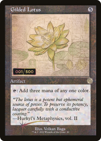 {R} Gilded Lotus (Schematic) (Serial Numbered) [The Brothers' War Retro Artifacts][BRR 080]