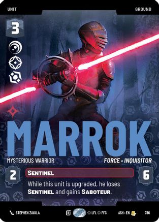 [SWU] Marrok - Mysterious Warrior (Prestige) (786) - Ashes of the Empire