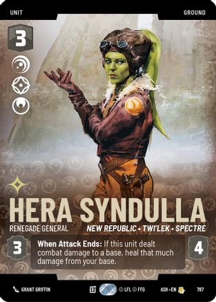 [SWU] Hera Syndulla - Renegade General (Prestige) (787) - Ashes of the Empire