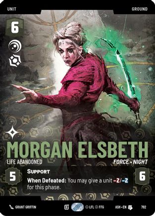 [SWU] Morgan Elsbeth - Life Abandoned (Prestige) (792) - Ashes of the Empire