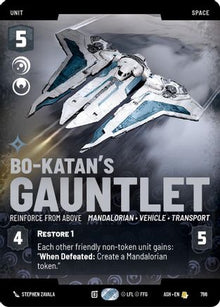 [SWU] Bo-Katan's Gauntlet - Reinforce from Above (Prestige) (796) - Ashes of the Empire