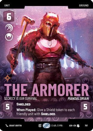 [SWU] The Armorer - Secrecy is Our Survival (Prestige) (797) - Ashes of the Empire