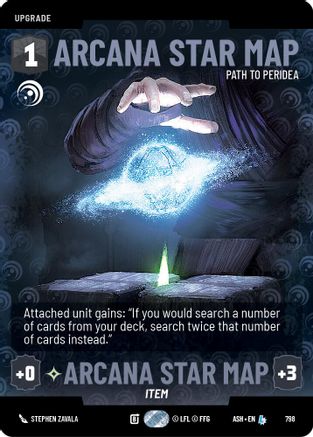 [SWU] Arcana Star Map - Path to Peridea (Prestige) (798) - Ashes of the Empire