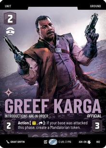 [SWU] Greef Karga - Introductions are in Order (Prestige) (802) - Ashes of the Empire