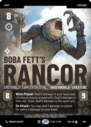 [SWU] Boba Fett's Rancor - Emotionally Complex Creature (Prestige) (806) - Ashes of the Empire