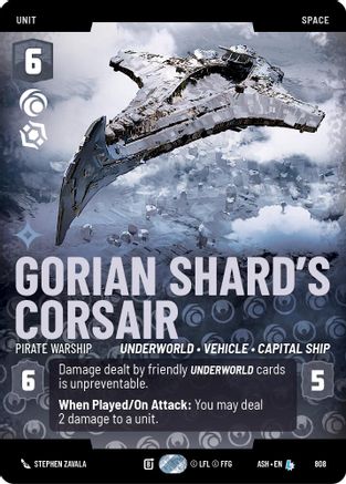 [SWU] Gorian Shard's Corsair - Pirate Warship (Prestige) (808) - Ashes of the Empire