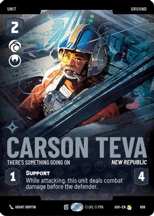 [SWU] Carson Teva - There's Something Going On (Prestige) (809) - Ashes of the Empire