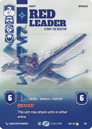 [SWU] Red Leader - Strike the Reactor (Prestige) (818) - Ashes of the Empire