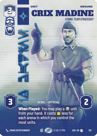 [SWU] Crix Madine - Strike Team Strategist (Prestige) (821) - Ashes of the Empire