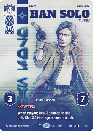 [SWU] Han Solo - It'll Work (Prestige) (823) - Ashes of the Empire
