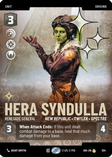 [SWU] Hera Syndulla - Renegade General (Prestige Foil) (834) - Ashes of the Empire Foil