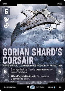 [SWU] Gorian Shard's Corsair - Pirate Warship (Prestige Foil) (855) - Ashes of the Empire Foil