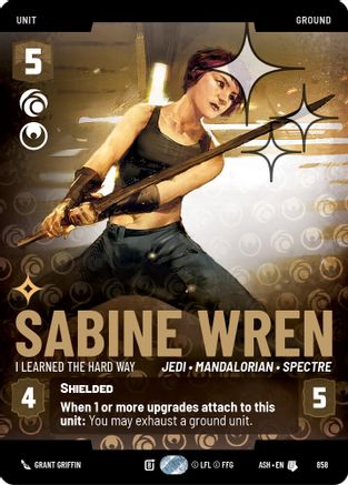 [SWU] Sabine Wren - I Learned the Hard Way (Prestige Foil) (858) - Ashes of the Empire Foil