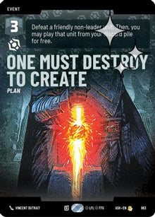 [SWU] One Must Destroy to Create (Prestige Foil) (863) - Ashes of the Empire Foil