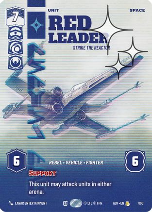 [SWU] Red Leader - Strike the Reactor (Prestige Foil) (865) - Ashes of the Empire Foil