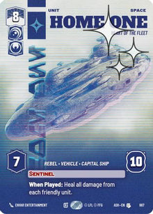 [SWU] Home One - Heart of the Fleet (Prestige Foil) (867) - Ashes of the Empire Foil
