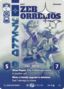 [SWU] Zeb Orrelios - Fists Work Every Time (Prestige Foil) (871) - Ashes of the Empire Foil