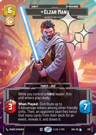 [SWU] Elzar Mann - Haunted by a Vision (Prestige Foil) (876) - Ashes of the Empire Foil
