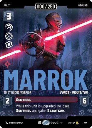 [SWU] Marrok - Mysterious Warrior (Serialized) (880) - Ashes of the Empire Foil