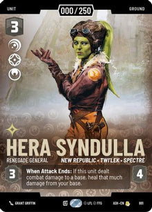 [SWU] Hera Syndulla - Renegade General (Serialized) (881) - Ashes of the Empire Foil