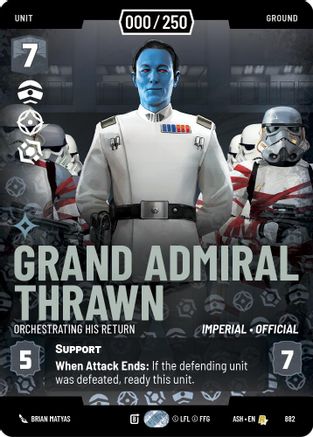 [SWU] Grand Admiral Thrawn - Orchestrating His Return (Serialized) (882) - Ashes of the Empire Foil