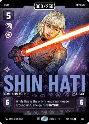 [SWU] Shin Hati - Going Somewhere? (Serialized) (885) - Ashes of the Empire Foil