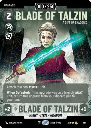 [SWU] Blade of Talzin - A Gift of Shadows (Serialized) (887) - Ashes of the Empire Foil