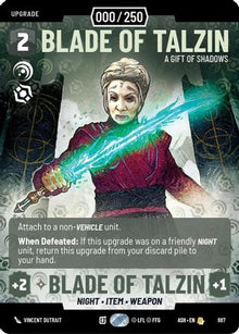 [SWU] Blade of Talzin - A Gift of Shadows (Serialized) (887) - Ashes of the Empire Foil