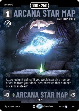 [SWU] Arcana Star Map - Path to Peridea (Serialized) (892) - Ashes of the Empire Foil